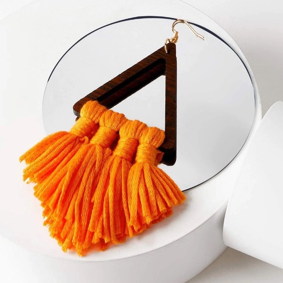 🆕 Tassel Drop Earrings - Picture 4 of 7